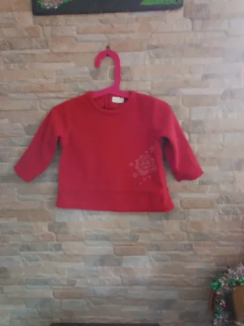 Sweat polaire rouge Kiabi 18M