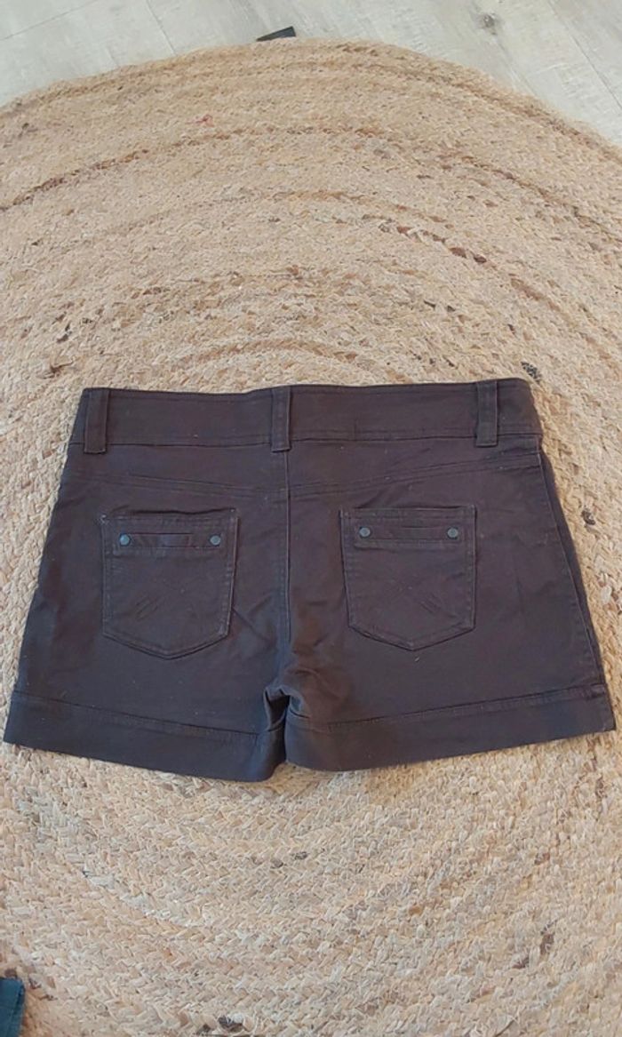 Lot de 3 shorts jean coton  bleu marron Taille 42 - photo numéro 8