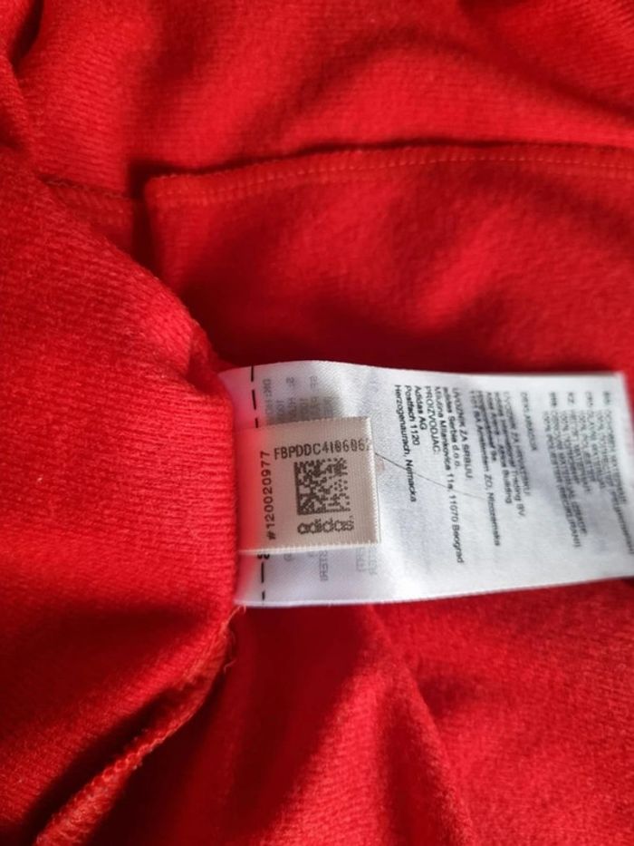 Veste zippé Adidas rouge, 11/12 ans Enfant - photo numéro 7
