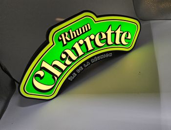 Lampe led lumineuse rhum charrette