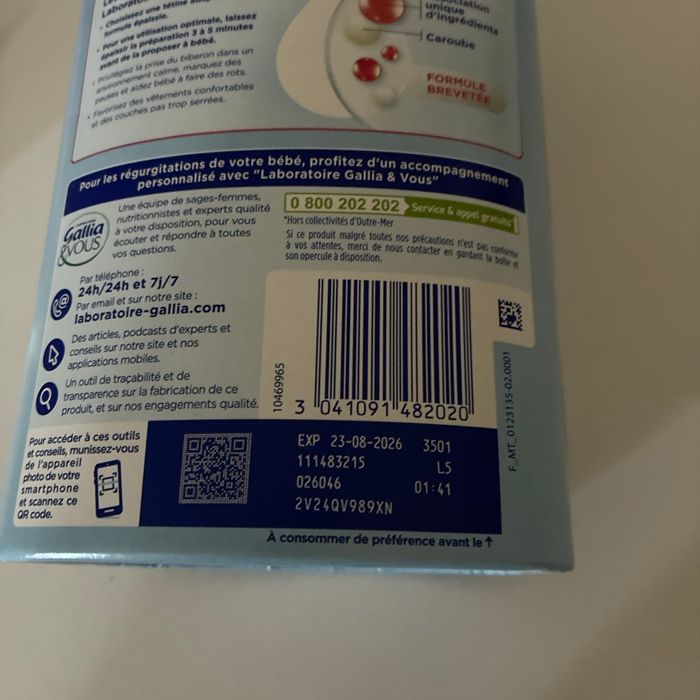 Lait Gallia AR Caroube 2ème âge - photo numéro 3