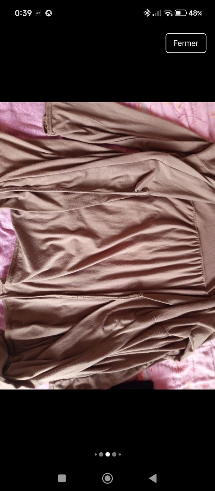 Gilet femme marron taille L - photo numéro 4