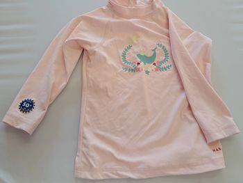 haut tee shirt maillot de bain anti uv fille 18 mois