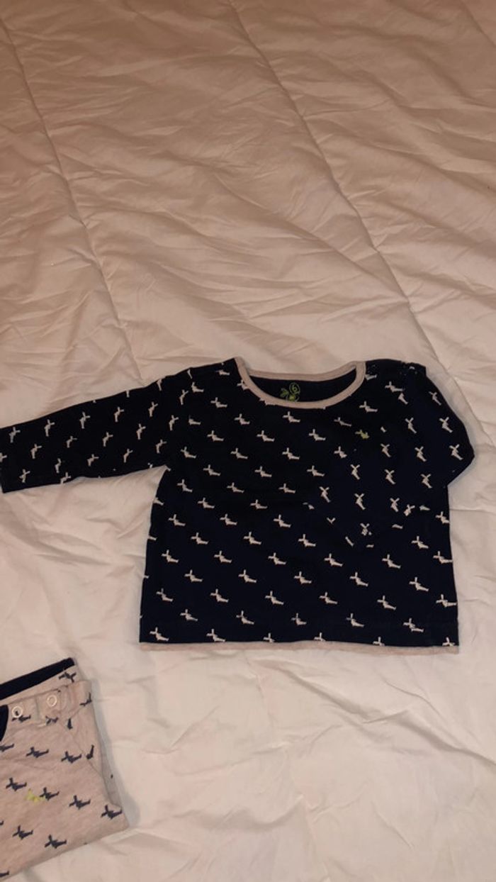 Lot de 2 tee shirts garçon 6 mois - photo numéro 4