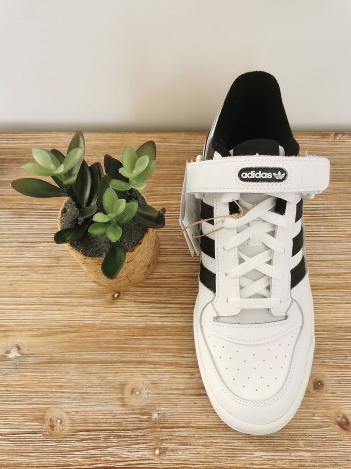 Baskets Sneakers en cuir Forum Low Adidas Pointure 43 ⅓ - photo numéro 6
