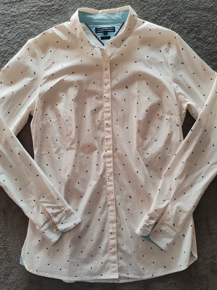 Chemise femme Tommy Hilfiger étoiles – Fitted Shirt – Taille 36/38 – Neuve