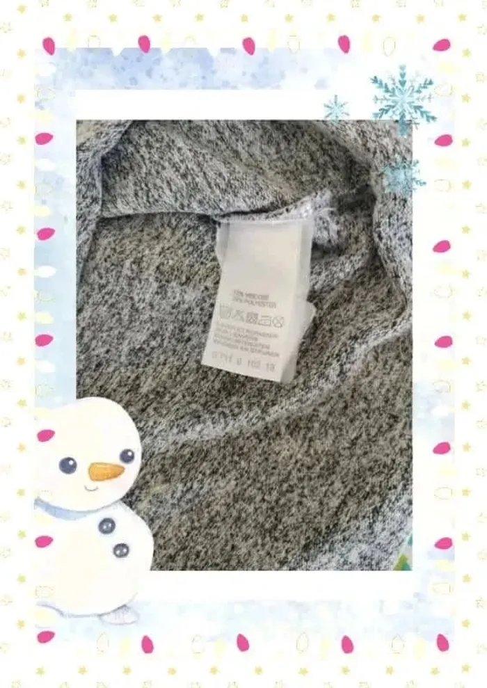 Pull fin gris chiné - photo numéro 4