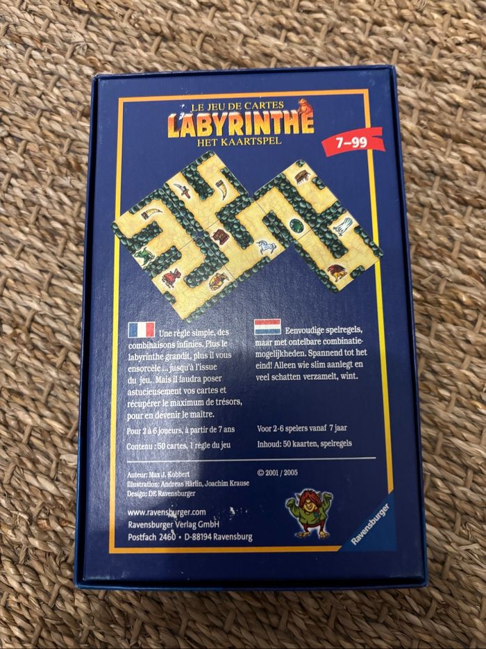 Jeu de cartes Labyrinthe - photo numéro 3