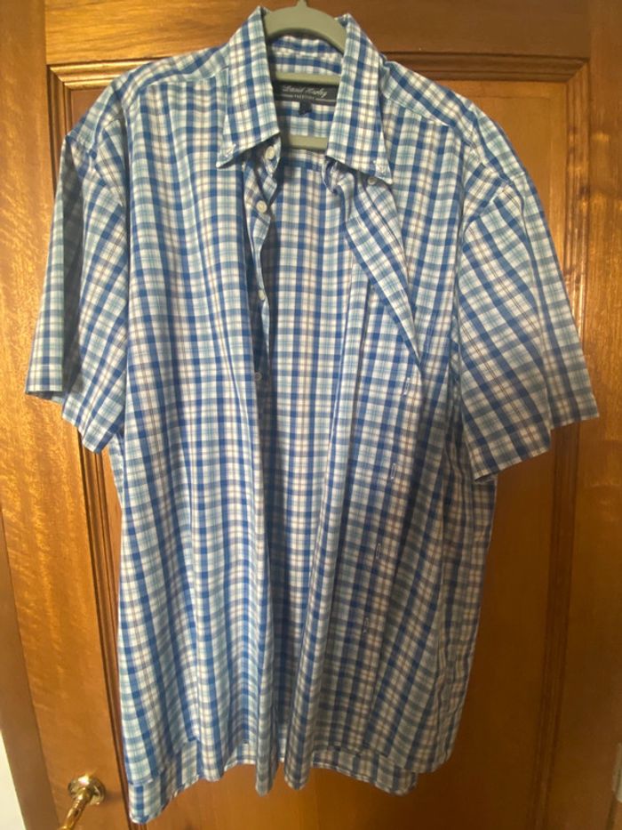 Chemise à carreaux manches courtes David Harley