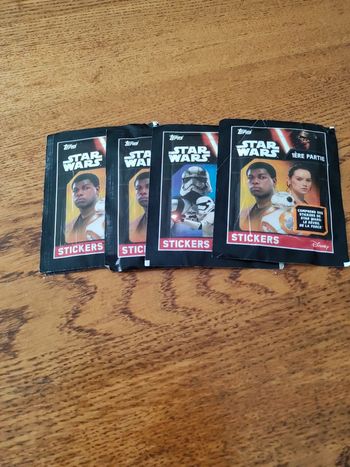 Lot de 4 paquets de stickers star Wars