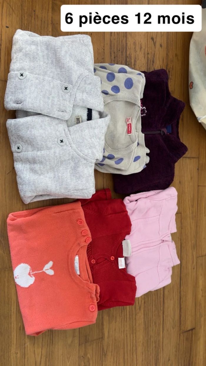 6 gilets/ pulls