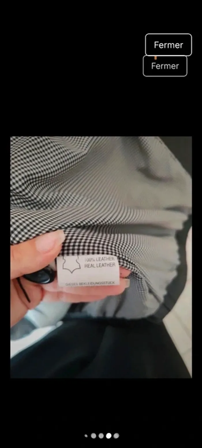 Veste 100%cuir taille 42 excellent état marque rehlinger - photo numéro 7