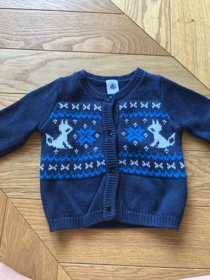 Gilet petit bateau 12 mois
