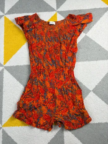 Combishort BlendShe | Orange et bleu | Taille 36