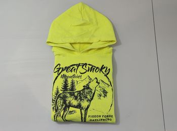 Vêtement Homme Sweatshirts Sweats pull à capuche jaune fluo Gildan dryBlend taille M #Retrostreet