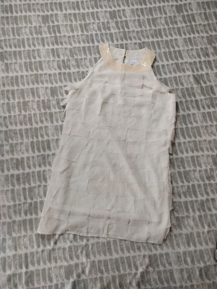 Robe chic couleur crème camaïeu taille 38 - photo numéro 1