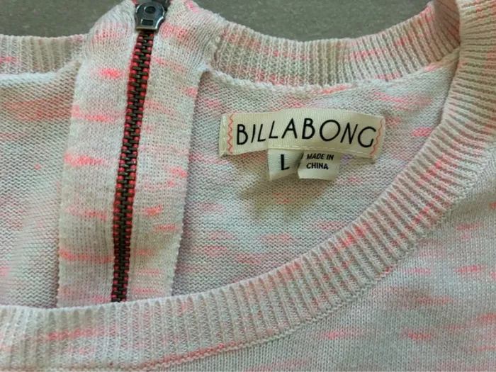 Petit pull billabong rose pâle - photo numéro 3