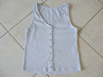 Débardeur bleu ciel femme Camaïeu – Taille S