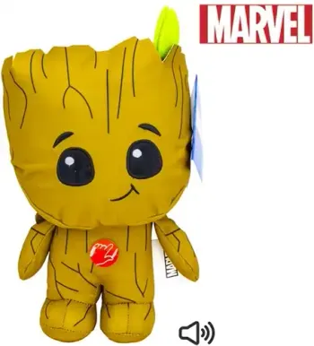 Sambro Groot Bighead Palz Marvel Peluche avec Son 30 cm