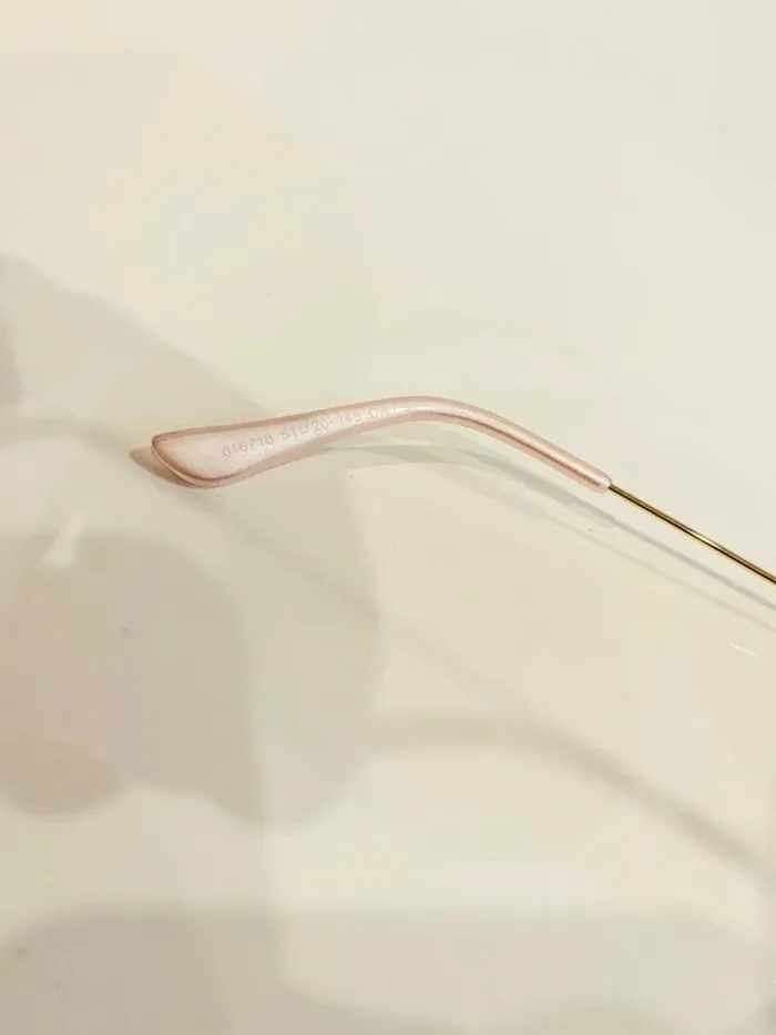 Lunette de soleil femme ovale rose et dorée verres dégradés uvprotection catégorie 3 - photo numéro 3