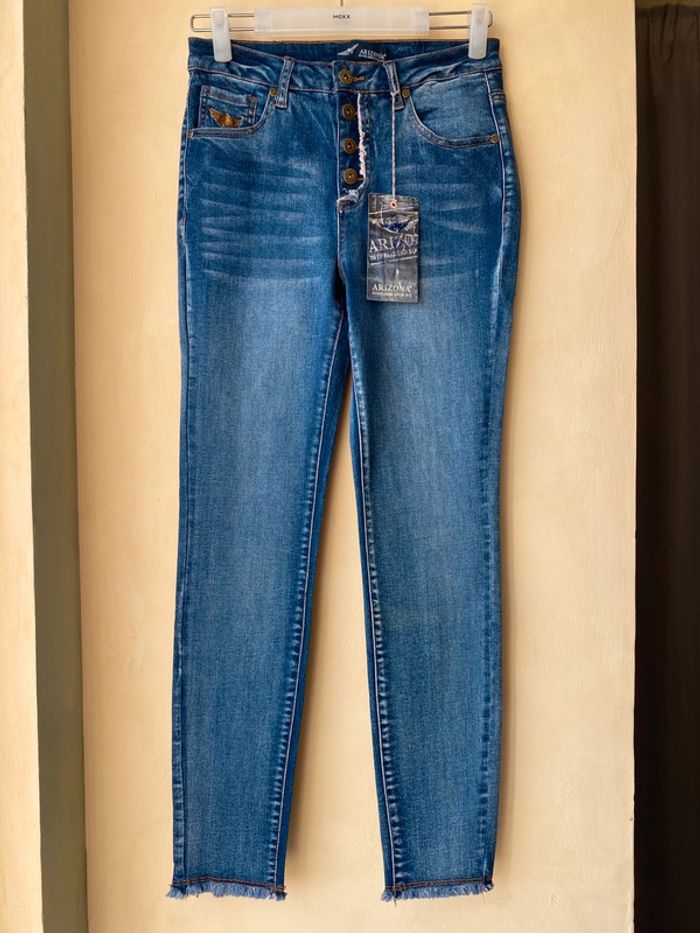 Jean slim boutonnière apparente Arizona 36