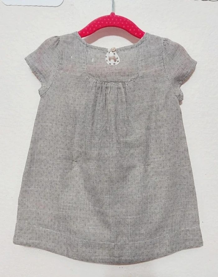 Robe + bloomer Obaïbi bébé fille taille 6 mois - photo numéro 4