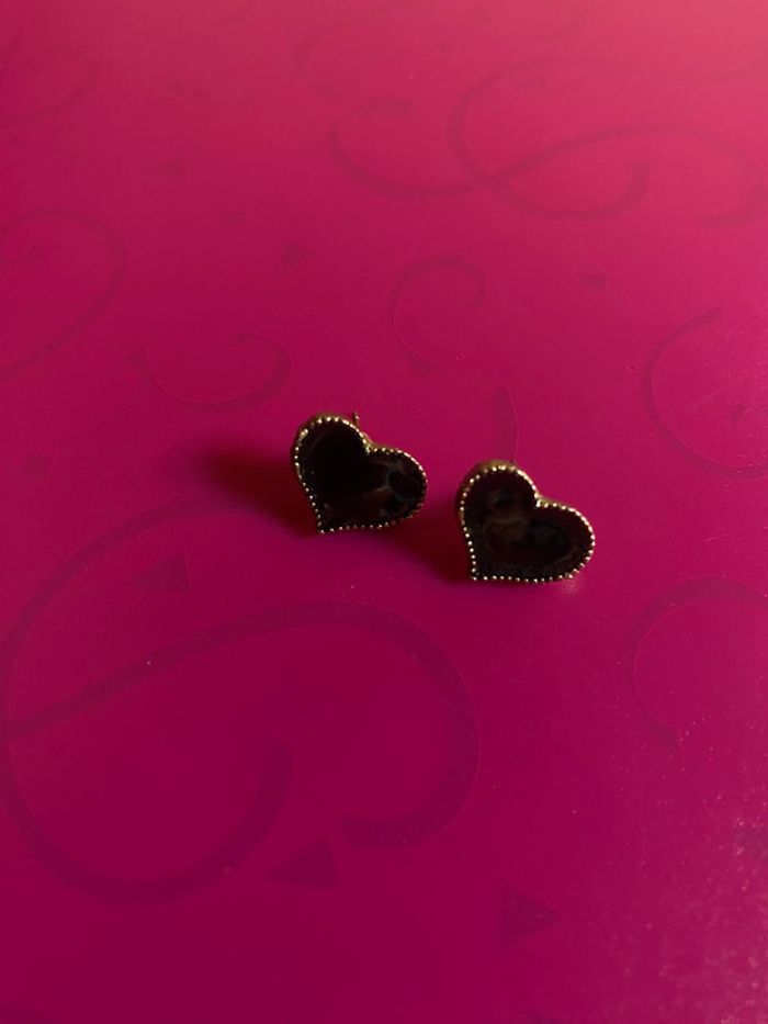 Boucles d’oreilles cœur fantaisies - photo numéro 2