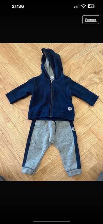 Gilet jogging garçon 12 mois