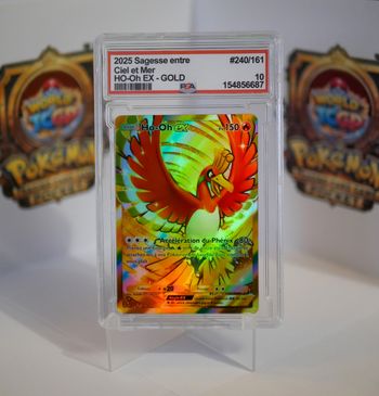 Carte Ho-oh Ex Gold et boitier PSA