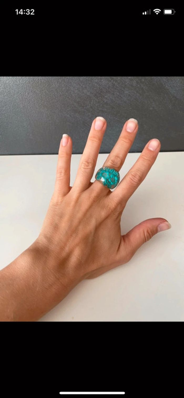 Bague bleu femme - photo numéro 11