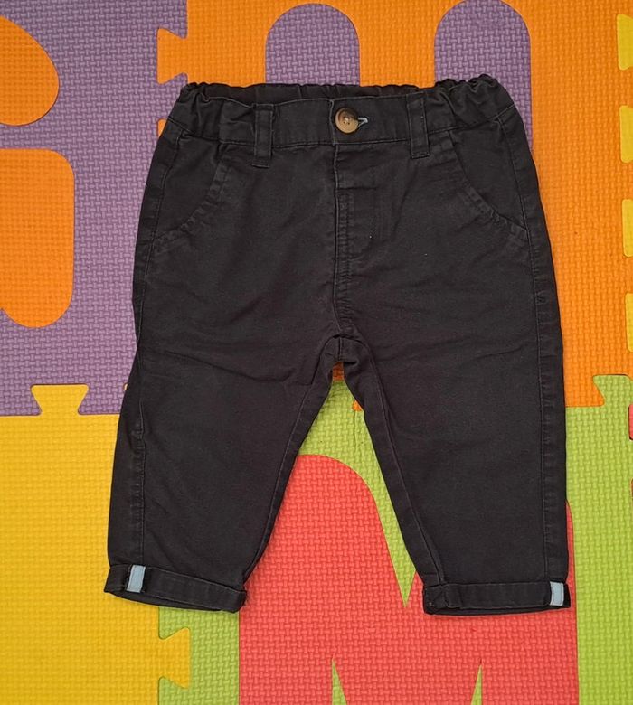 Pantalon bleu noir, kiabi, taille 6 mois (63/69 cm)