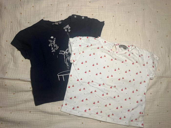 Lot de deux tee shirts 18 mois