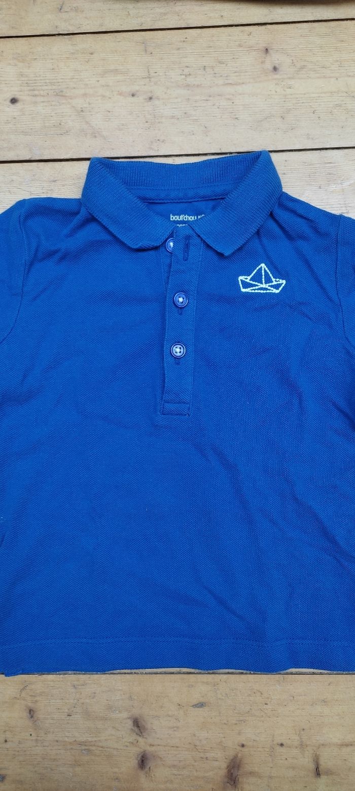 Polo t-shirt bleu bout'chou 18 mois - photo numéro 2