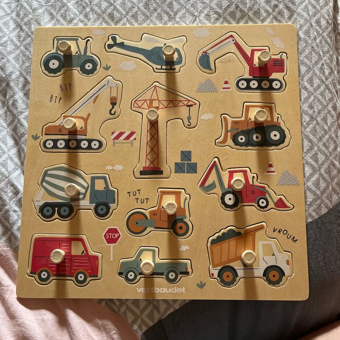 Puzzle vertbaudet chantier