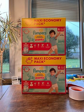 Couche taille 6 Pampers Premium protection : 132 Pants couches