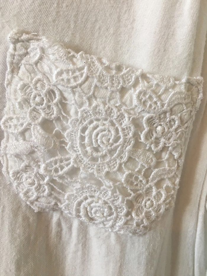 Chemisier blanc coton broderie anglaise dos nu Superdry - photo numéro 8