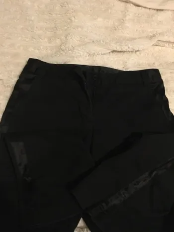 Pantalon coton et satiné