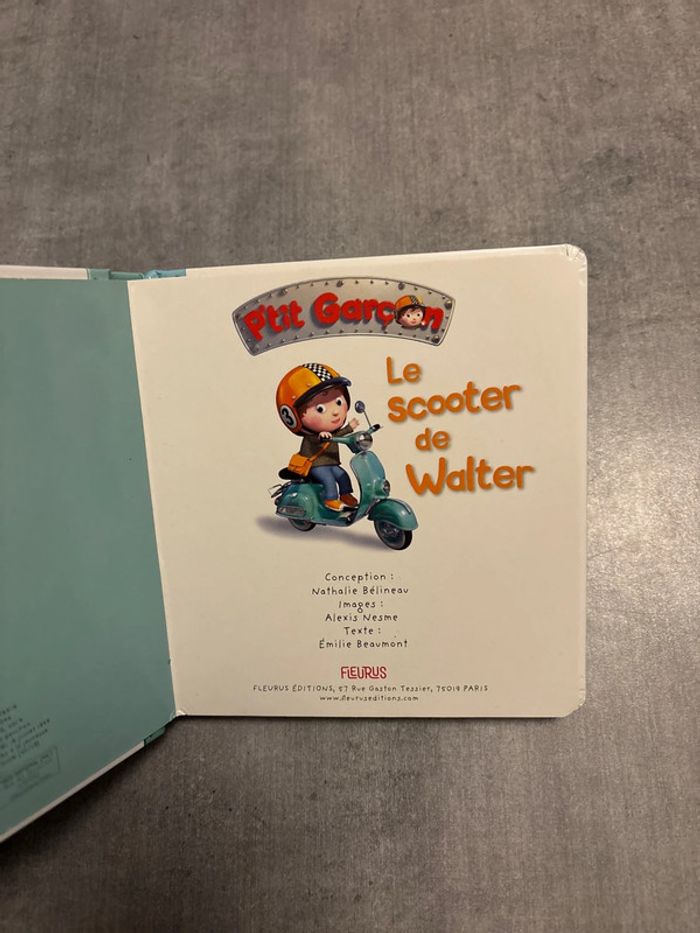 Livre, petit garçon, le scooter de Walter - photo numéro 2