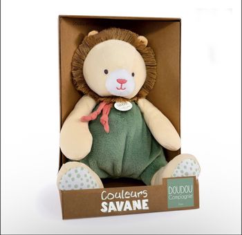Couleurs Savane Doudou Lion 30 cm de Doudou et Compagnie Neuf emballé