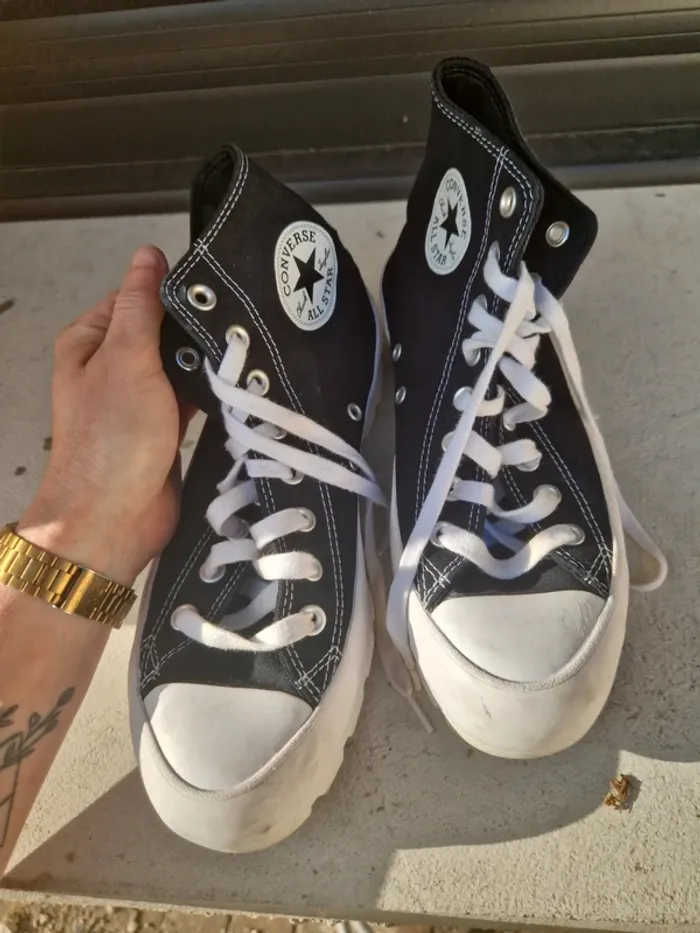 Converse Chuck Taylor all star noir taille 40 tres bon etat - photo numéro 6