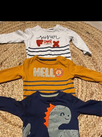 3 tee shirt 3 mois