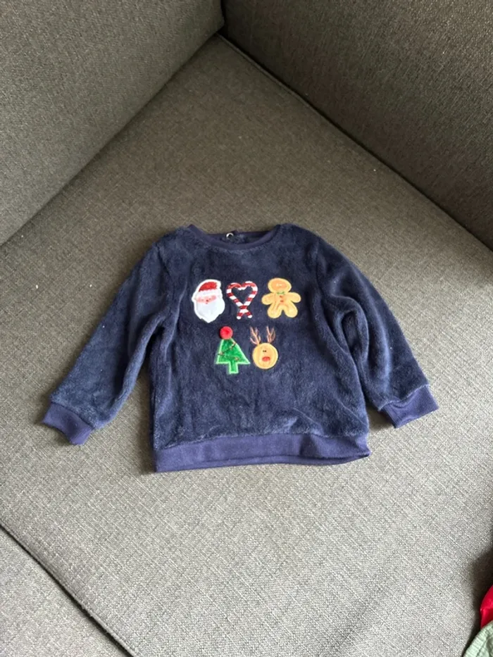 Sweat col rond bébé fille, 9 mois