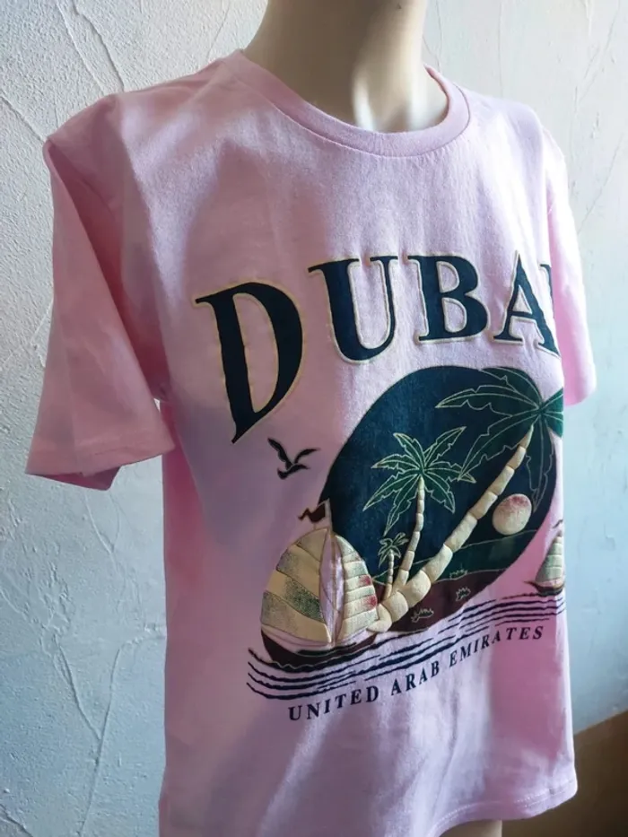 T-shirt rose Dubai Taille M - photo numéro 4
