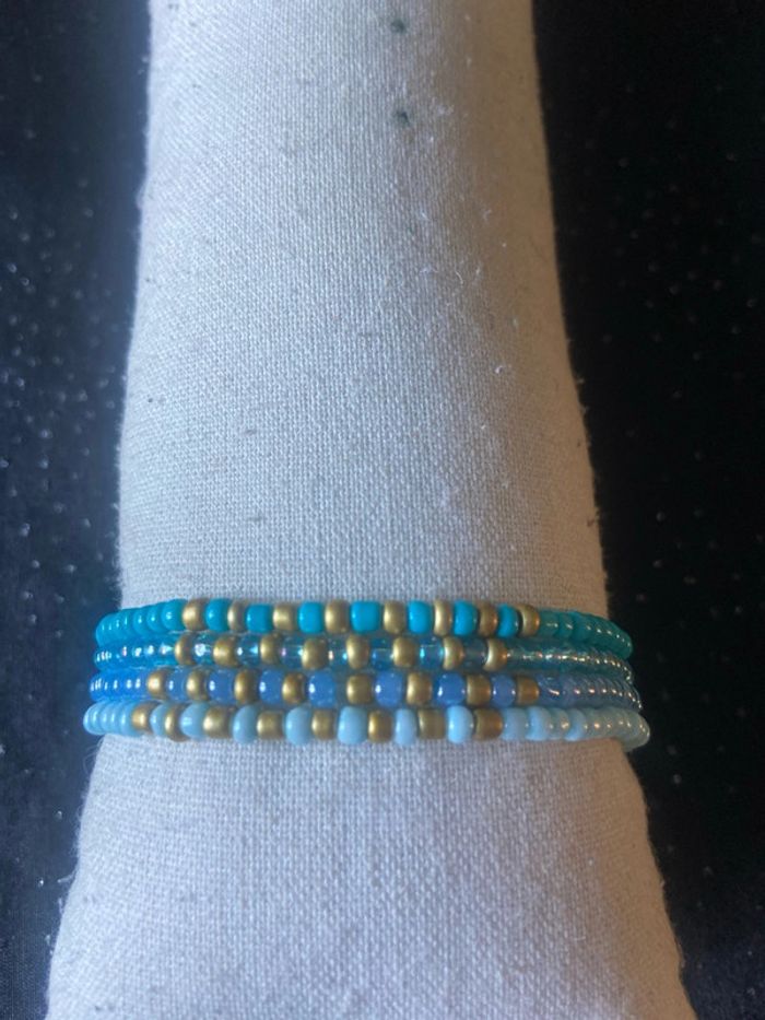 Bracelets dégradés bleus