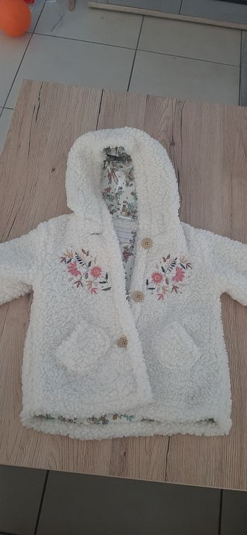 Manteau effet laine 18mois