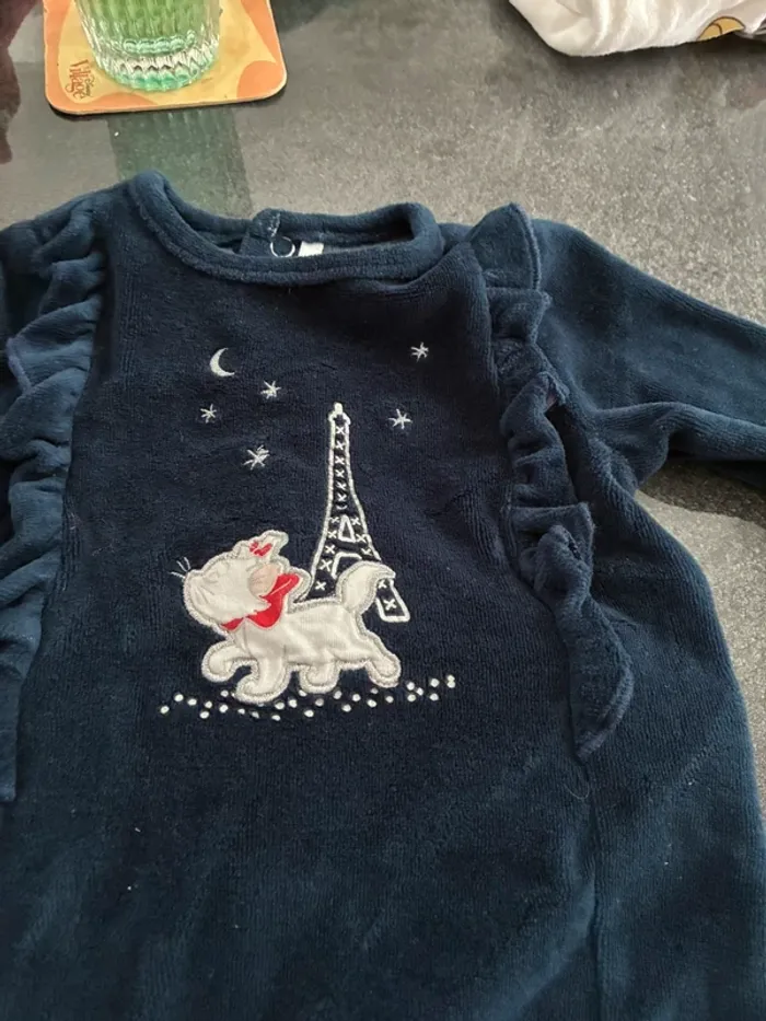 Pyjama Grenouillère Marie Taille 3 mois - photo numéro 2