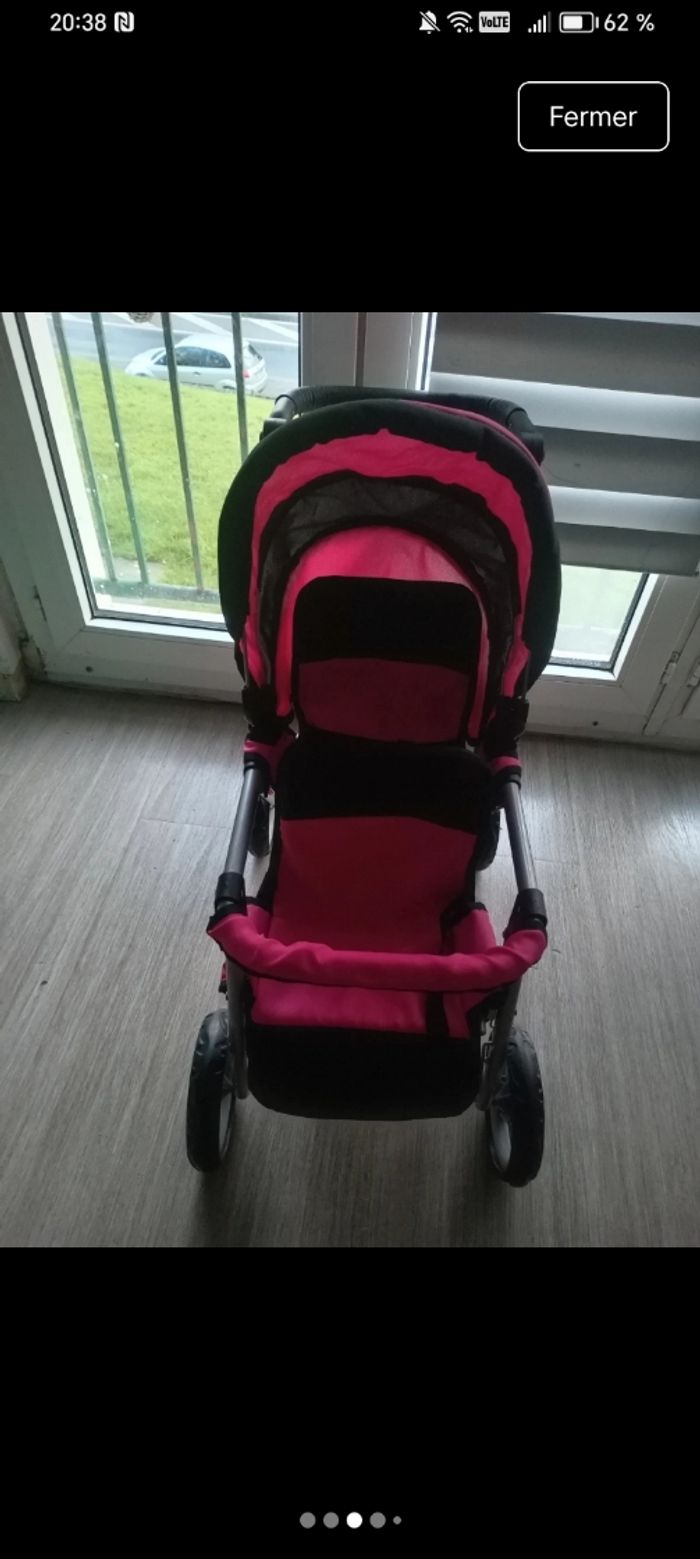 Poussette double pour poupées - photo numéro 3