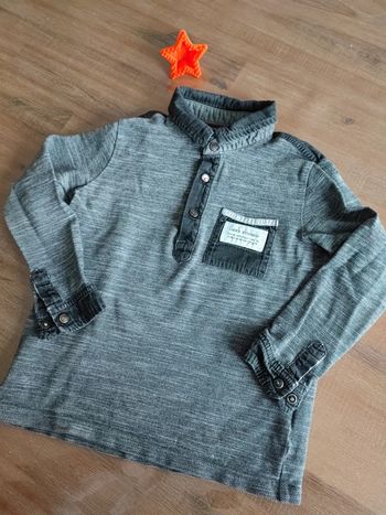 Polo gris IKKS