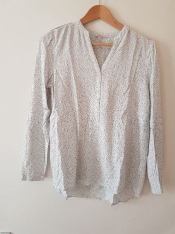 Blouse esprit manche 3/4 noire et blanche excellent état