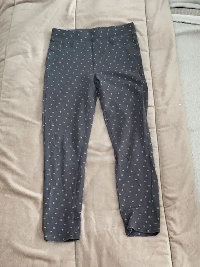 gegging gris motifs étoiles TEX fille 9-10 ans - photo numéro 8